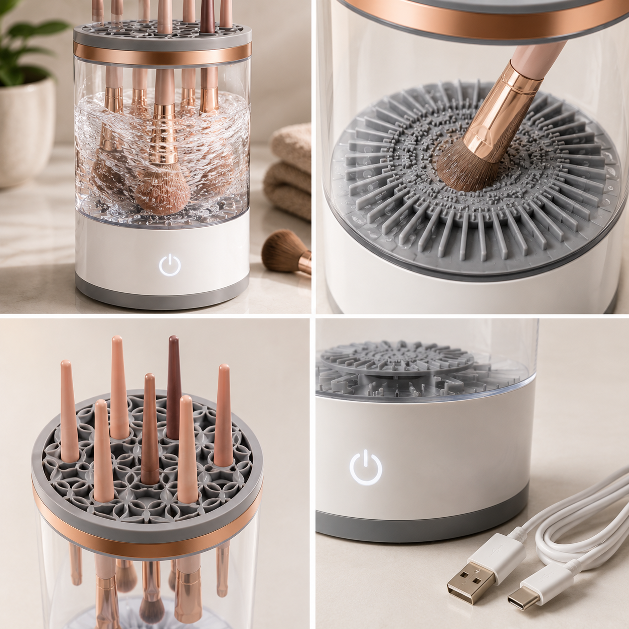 Lumora Aura Electric Makeup Brush Cleaner & Dryer